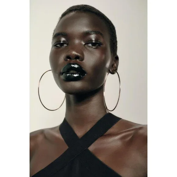 ZARA STRETCH LONG DRESS WITH FRINGING - Picture 4 of 12